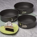 Set of 3 Nonstick Springform Pans Cake Bake Mould