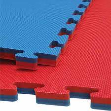 TEAKWONDO MAT BLUE/RED