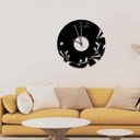 Bottom Leaves 3D Wall Clock Large