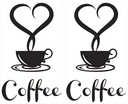 Coffee Cup With Heart Wall Art(Medium)