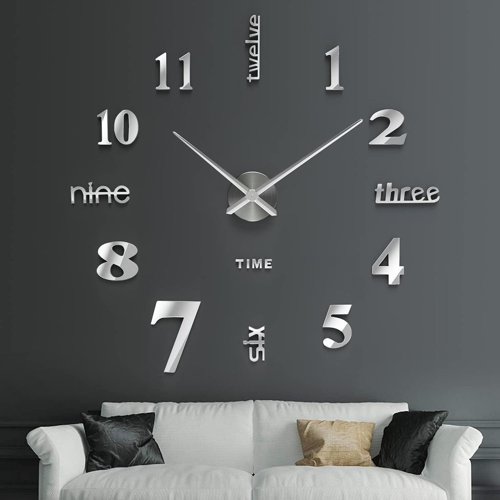 English Counting DIY Acrylic Wall Clock