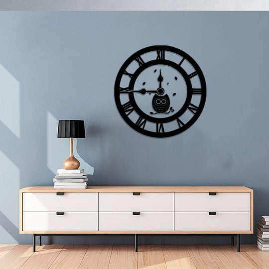Night Owl 3D Wall Clock L (24×24)