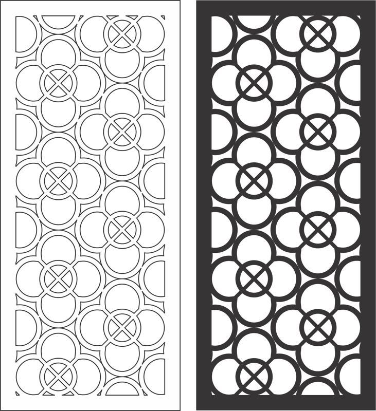 Wall Decor Modern Panels M (18×18)