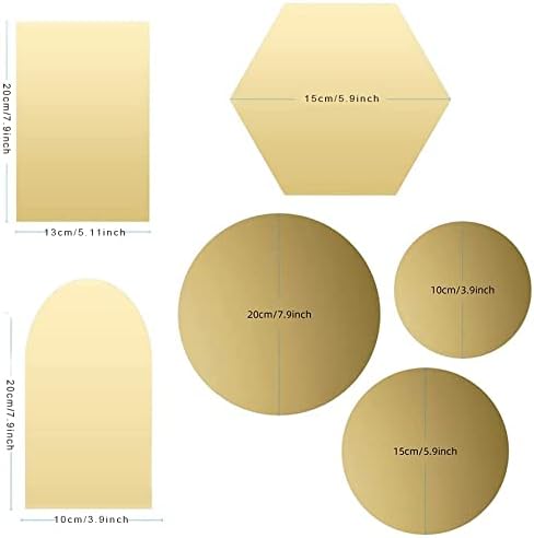 6 Piece - Photo Props Set - Gold