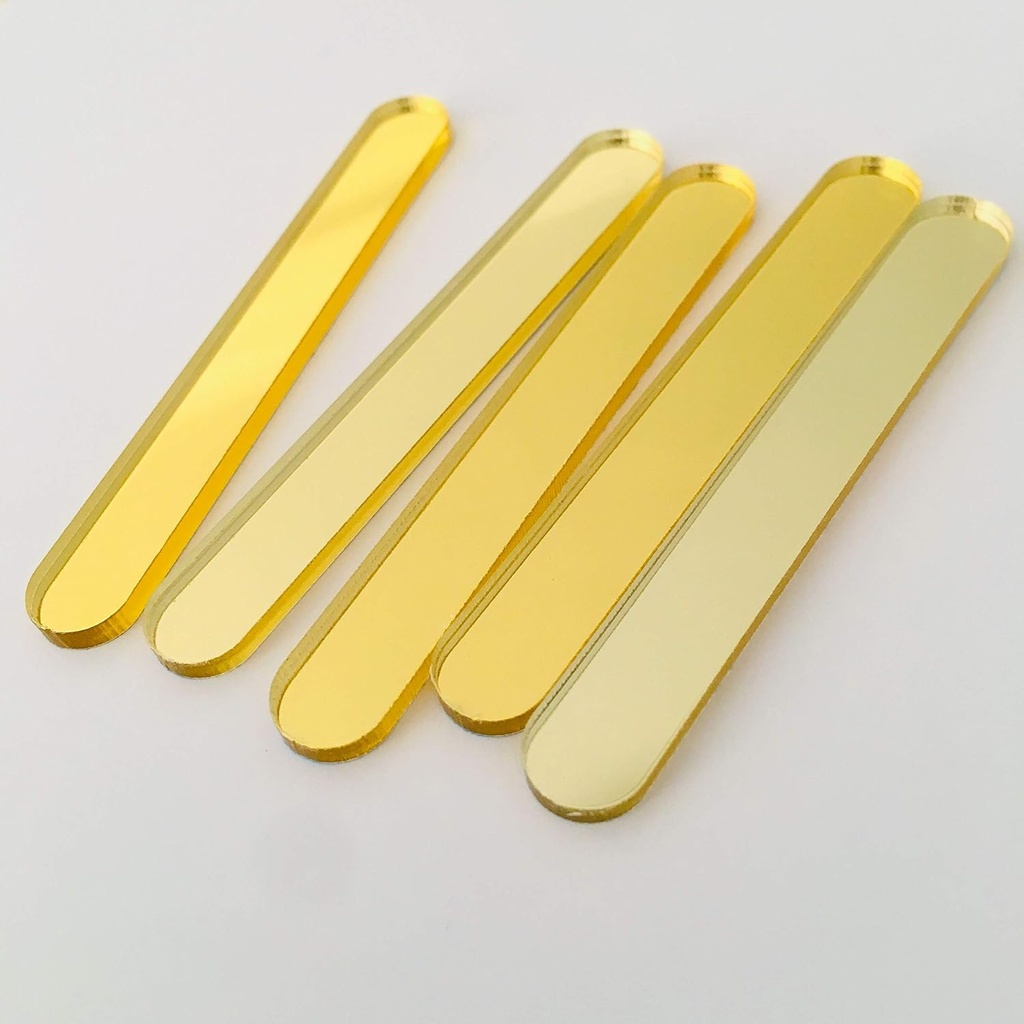 30 Pcs - Mini Popsicle Sticks - 2.75 inch - GOLD