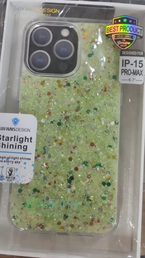 IPHONE 15 Pro Max Shining Cover (MultiColor)