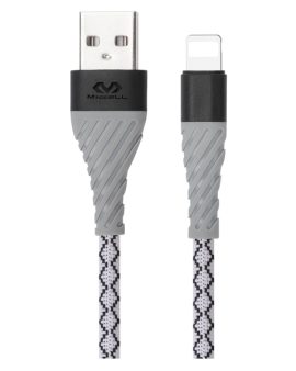 Miccell 2.4A TPE USB To Lightning Cable 1.2M Grey/Red