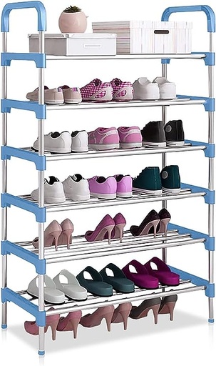 [PZDER83333] Shoe Storage Rack 6-tier Free Standing Shoe Rack Outdoor( Multi Color)