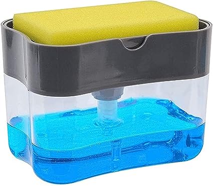 [PZDEL3636] Soap Pump Dispenser and Sponge Holder