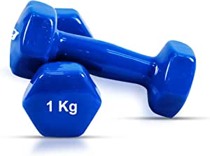 VINYL DUMBBELLS 1KG SET