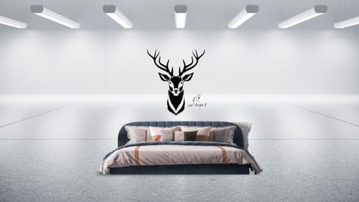 DEER HEAD WALL DECOR(12X12)