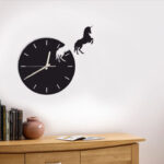 Pegasus 3D Wall Clock M (18×18)