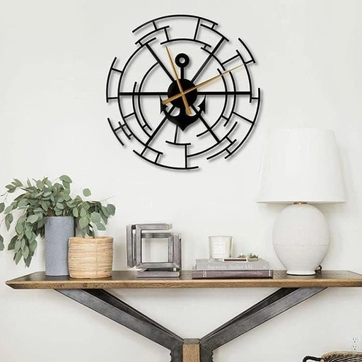 Ship Anchor 3D Wall Clock M (18×18)